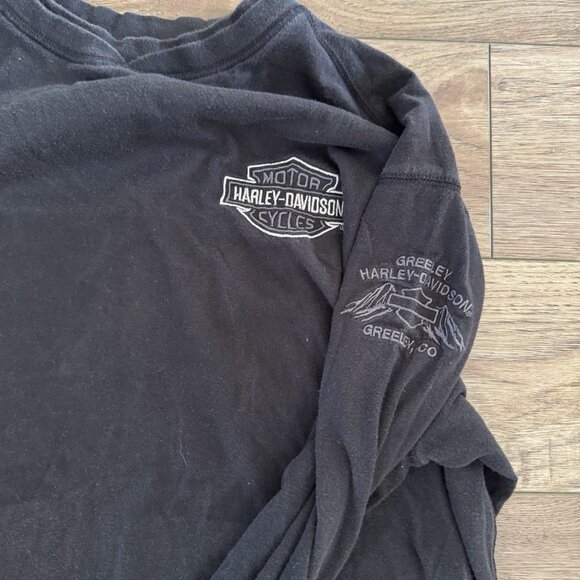 Vintage Y2k Harley Davidson Greeley Colorado Long Sleeve - Picture 3 of 10